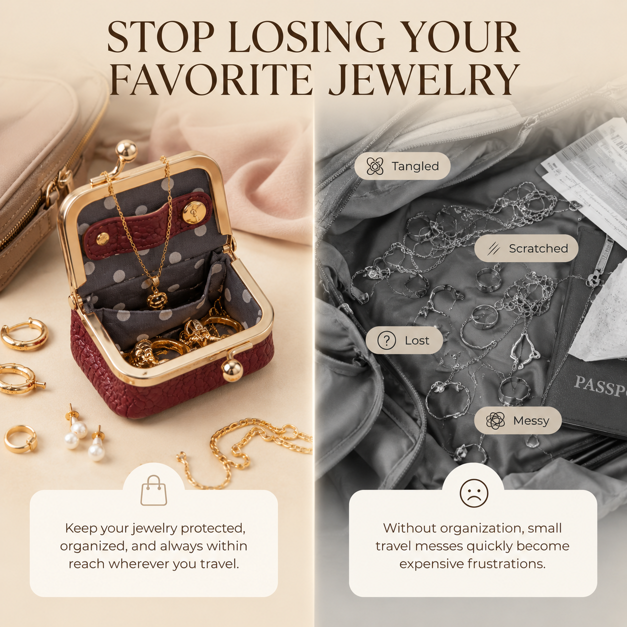 Everly Mini Leather Jewelry Case