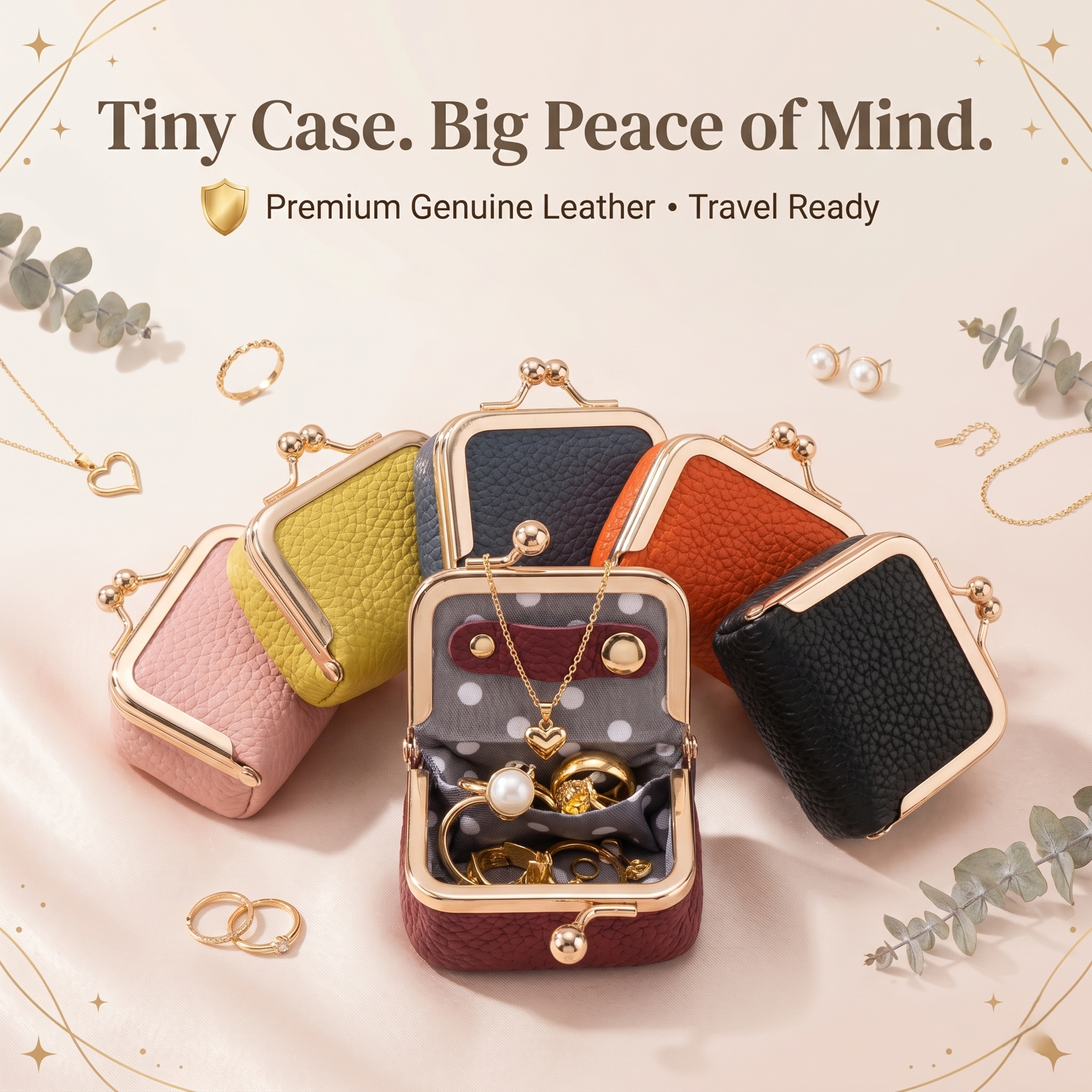 Everly Mini Leather Jewelry Case