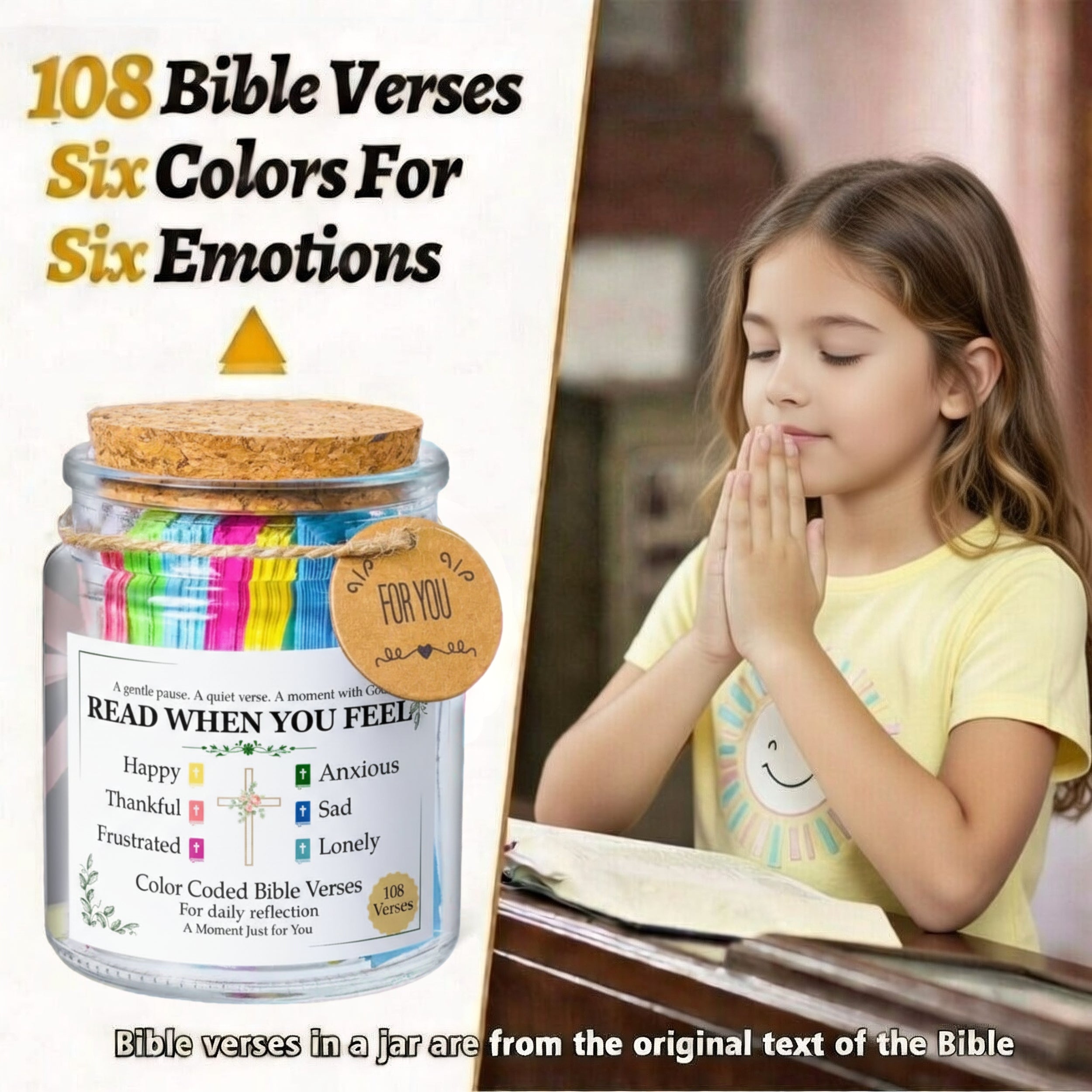 God Walk With Me™ Emotion-Guided Bible Verse Jar