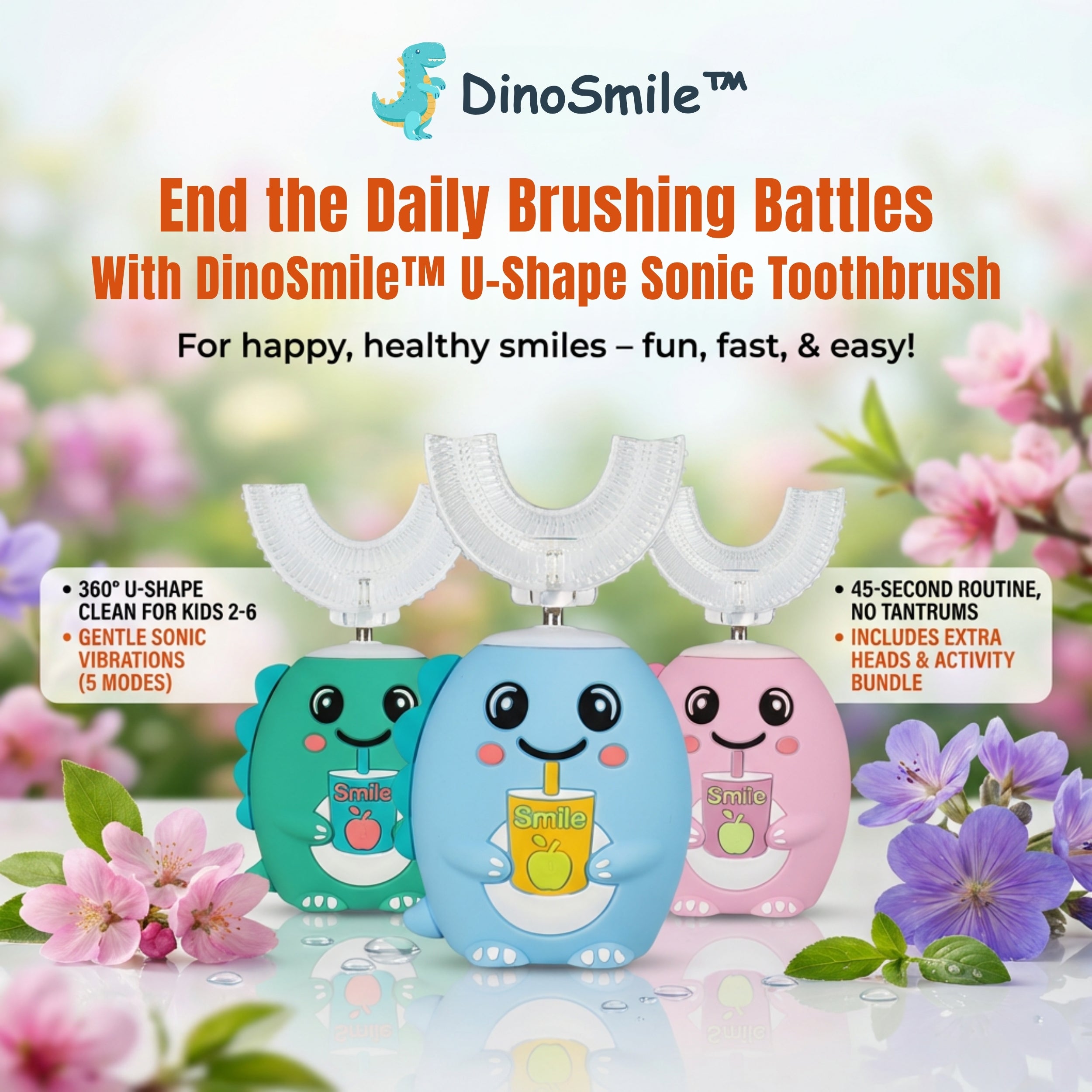 DinoSmile™ U-Shape Sonic Toothbrush